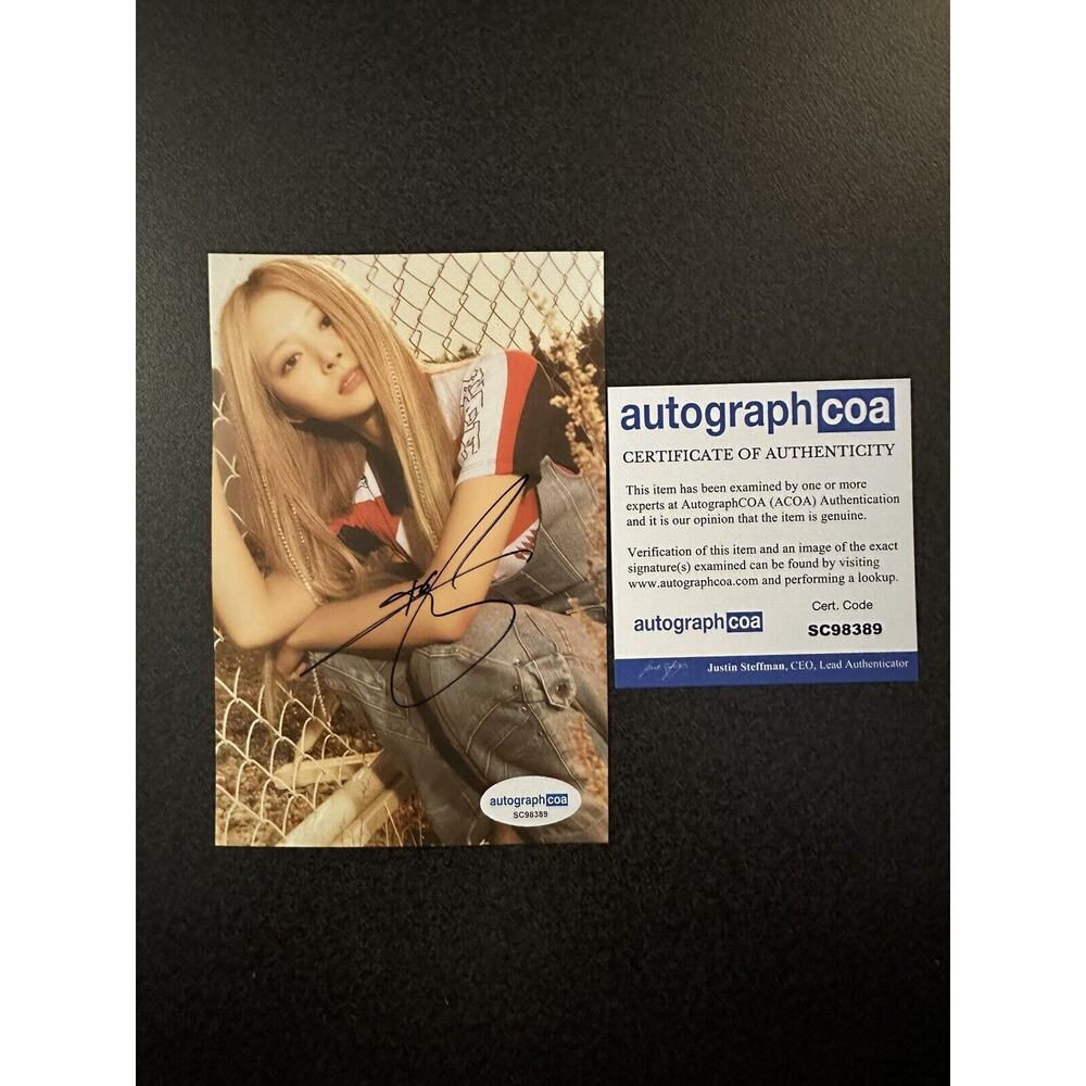 SIGNED Tzuyu Autograph Photo w/COA #SC98389 + Twice Ready to Be Album CD Extras